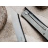 Böker Plus 01BO368 Zenshin vreckový nôž 7,5 cm, Stonewash, nehrdzavejúca oceľ, spona