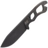 KA-BAR KB-BK11 Becker Necker nôž na krk 8,6 cm, čierna, celooceľový, puzdro plast, šnúrka