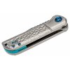 CRKT CR-6525 LANNY SILVER vreckový nôž 8 cm, hliník