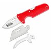 Cold Steel 40AT Slock Master Skinner Click N Cut lovecký nôž 6,4cm, červená, ABS, vymeniteľné čepele