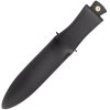 Muela SCORPION-19W bojový taktický nôž 19 cm, čierna, guma, kožené puzdro