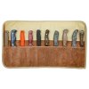 Condor CTK2833 CARRY KNIFE ROLL rolovateľná taška na 10 pevných nožov, hnedá Tan
