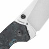 Kizer Ki4593A1 Towser K Satin vreckový nôž 8,6 cm, modro-čierna, FAT Carbon (uhlíkové vlákno)