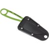 ESEE IZULA-VG nôž na krk 7,3 cm, zelená, uhlíková oceľ, čierne plastové puzdro s pripnutím