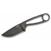 ESEE IZULA-B-BO nôž na krk 7,3 cm, uhlíková oceľ, Stonewash, čierne plastové puzdro, pripnutie