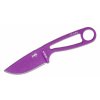 ESEE IZULA-PURP-BLK nôž na krk 7,3 cm, fialová, uhlíková oceľ, čierne plastové puzdro s pripnutím