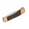 Buck BU110 Hunter Lockback vreckový nôž 9,5 cm, eben, kožené puzdro
