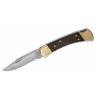 Buck BU110 Hunter Lockback vreckový nôž 9,5 cm, eben, kožené puzdro