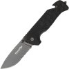 Black Fox BF-738 TI Black Action záchranársky vreckový nôž 7,9 cm, šedá, čierna, G10