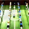 Multidom Stolný futbal, oceľ 60 kg 140x74,5x87,5 cm, hnedý