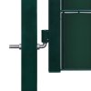 Multidom Plotová brána, PVC a oceľ 100x124 cm, zelená