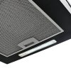 Multidom Závesný ostrovný digestor s dotykovým senzorom LCD 37 cm práškovaná oceľ