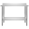 Multidom Kuchynský pracovný stôl, prístenný 120x60x93 cm, oceľ