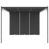 Multidom Záhradný altánok s bočným závesom antracitový 4x3x2,25 m