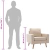 Multidom Kreslo, krémové, látka