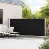 Multidom Zaťahovacia bočná markíza na terasu 600x160 cm, čierna