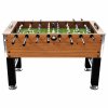 Multidom Stolný futbal oceľ 60 kg 140x74,5x87,5 cm bledohnedý a čierny