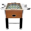 Multidom Stolný futbal oceľ 60 kg 140x74,5x87,5 cm bledohnedý a čierny