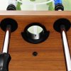 Multidom Stolný futbal oceľ 60 kg 140x74,5x87,5 cm bledohnedý a čierny