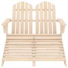 Multidom 2-miestna záhradná stolička a taburetka Adirondack jedľa