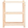 Multidom Regály s 3 policami 10 ks 80x38x90 cm borovicový masív 150 kg