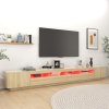 Multidom TV skrinka s LED svetlami dub sonoma 300x35x40 cm