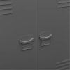 Multidom Industriálna úložná skrinka, antracitová 90x40x100 cm, oceľ