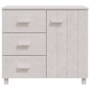 Multidom Komoda HAMAR, biela 90x40x80 cm, borovicový masív