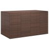 Multidom Záhradný box na vankúše z polyratanu 194x100x103 cm hnedý