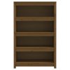 Multidom Knižnica medovohnedá 80x35x126 cm masívna borovica
