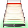 Multidom Detská posteľ s LED, pretekárske auto, 90x200 cm, červená