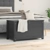 Multidom Úložný box sivý 80x40x45,5 cm masívna borovica