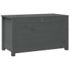 Multidom Úložný box sivý 80x40x45,5 cm masívna borovica