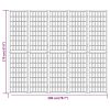 Multidom Skladací paraván s 5 panelmi japonský štýl 200x170 cm čierny