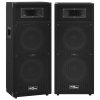 Multidom Profesionálne pasívne hifi reproduktory 2 ks 1000 W čierne