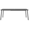 Multidom Záhradný stôl antracitový 200x100x71 cm oceľ
