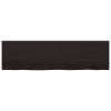Multidom Kúpeľňová doska tmavohnedá 220x60x(2-4) cm ošetrený masív