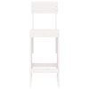 Multidom Barové stoličky 2 ks biele 40x48,5x115,5 cm borovicový masív