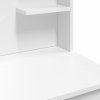 Multidom Toaletný stolík s LED svetlami biely 96x40x142 cm