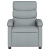 Multidom Sklápacie kreslo bledosivé látkové
