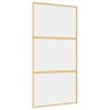 Multidom Posuvné dvere zlaté 102,5x205 cm číre ESG sklo a hliník