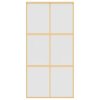 Multidom Posuvné dvere zlaté 102,5x205 cm matné ESG sklo a hliník