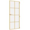 Multidom Vnútorné dvere tenké zlaté 83x201,5 cm tvrdené sklo a hliník