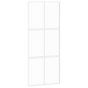 Multidom Posuvné dvere biele 90x205 cm tvrdené sklo a hliník