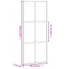 Multidom Posuvné dvere biele 90x205 cm tvrdené sklo a hliník