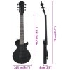 Multidom Elektrická gitara pre deti s taškou čierna 3/4 30"