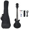 Multidom Elektrická gitara pre deti s taškou čierna 3/4 30"