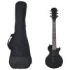 Multidom Elektrická gitara pre deti s taškou čierna 3/4 30"