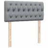 Multidom Posteľný rám boxsping s matracom bledosivý 80x200 cm látka