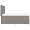 Multidom Posteľný rám boxspring s matracom sivohned 140x200 cm látka